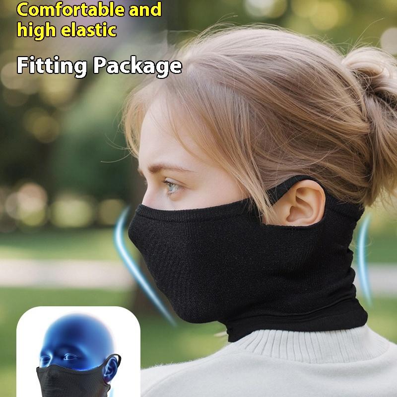 Neck Gaiter Fleece - Jesienno-zimowa sportowa bandana rowerowa z uchwytami