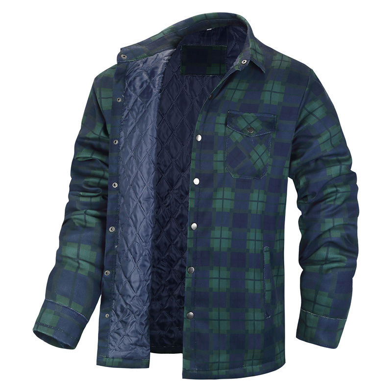 Flannel Shirt Lined - Koszule w szkocką kratę zimowa dla