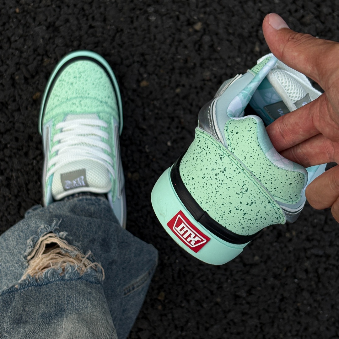 Vans Shoes Old Skool - Świeże Miętowe Zielone Grube Buty typu