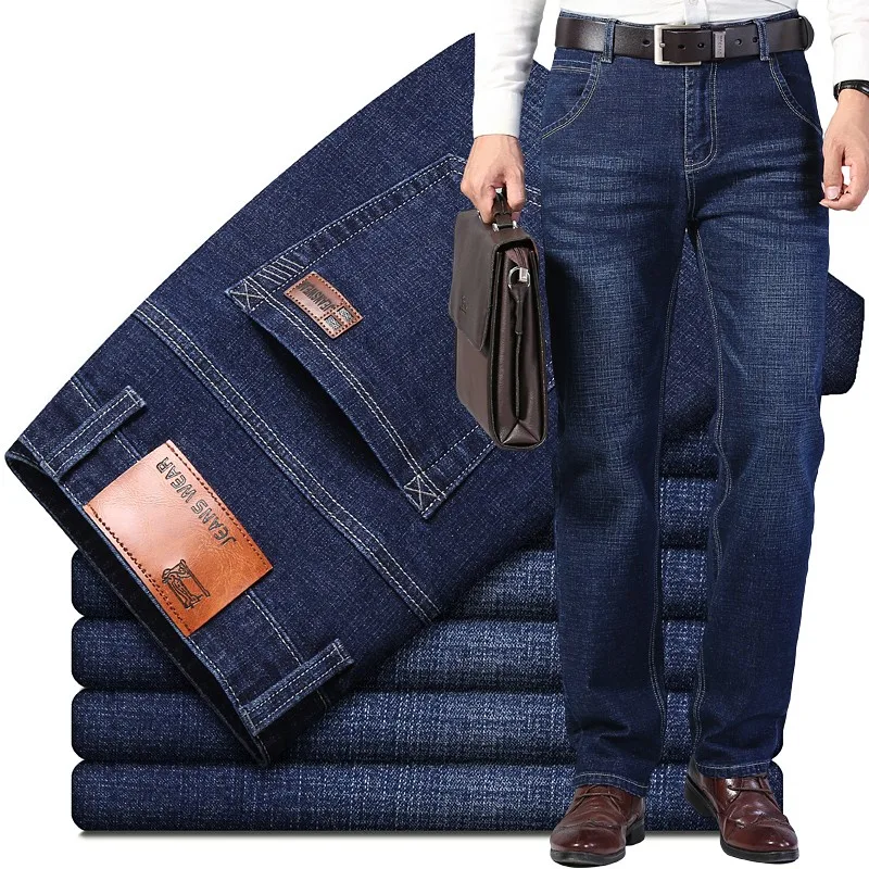 Levis Jeans 501 - Męskie jeansy proste z elastycznej bawełny,