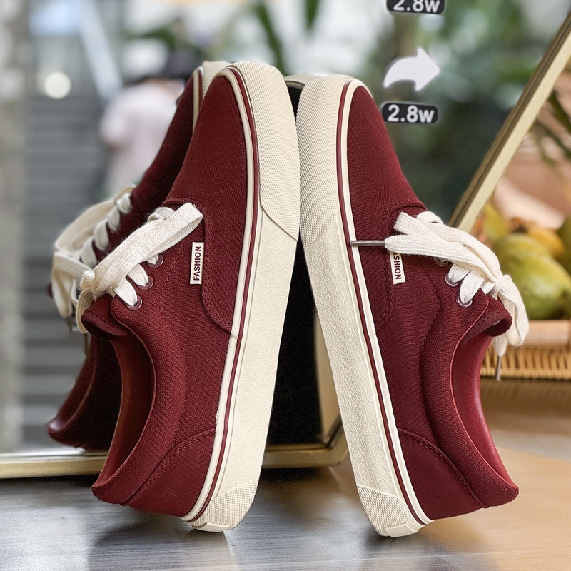 Vans Shoes Old Skool - Męskie klasyczne płócienne buty, codzienne trampki