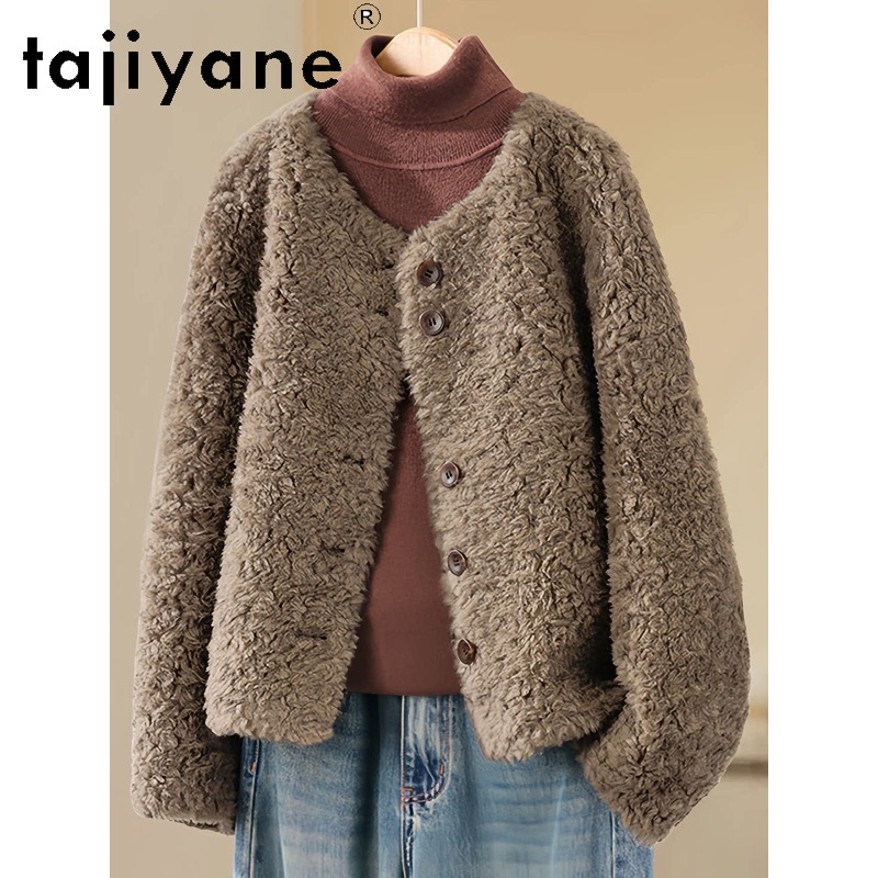 TAJIYANE 100% Wełniany Płaszcz – Wool Coat Peacoat recenzja i cena