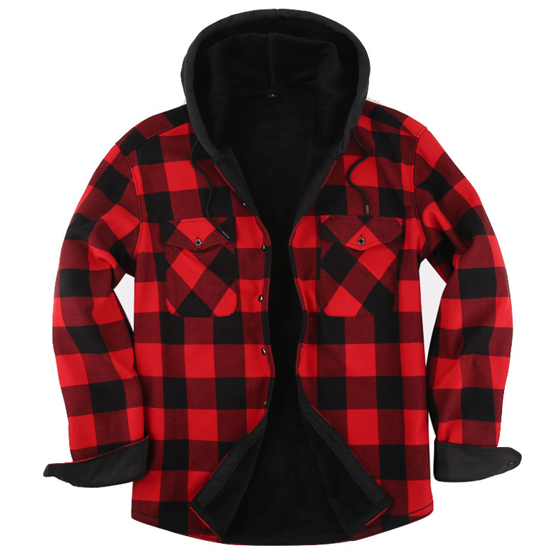2023 Nowe jesienno-zimowe męsk – Flannel Shirt Lined recenzja i cena